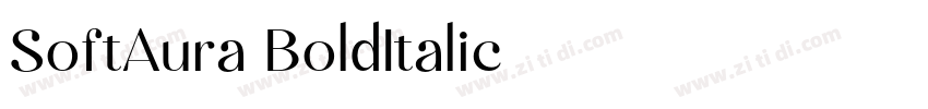SoftAura BoldItalic字体转换